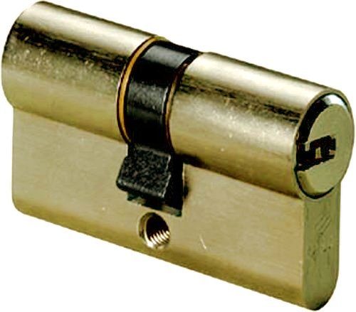 Κύλινδρος κλειδαριάς πόρτας με 5 κλειδιά βούλας μήκους 60 χιλιοστών (28-32) χρυσαφί